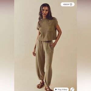 Free People Freya Short Sleeve Set